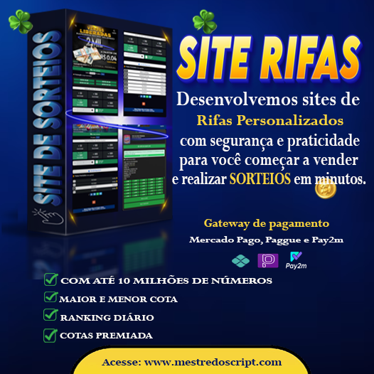 Rifas com 1 milhão de números